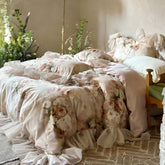 French Romantic Frida Garden Tencel Oil Painting Duvet Cover | Yedwo Home